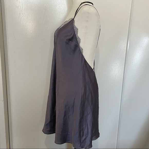 Victoria’s Secret purple lace panel slip dress - Picture 4 of 11